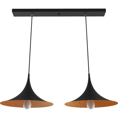 Lumicom Louie Deckenlampe - 2x E27, Max 42W, Schwarz/Copper Lumicom Louie Deckenlampe - 2x E27, Max 42W, Schwarz/Copper
