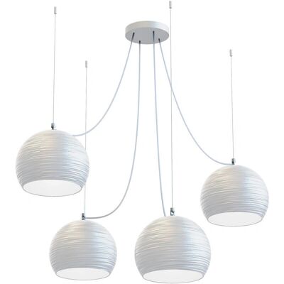 Lumicom Focus Compo Lampada a Sospensione - 4 E27, 42W, Metallo, Bianco Lumicom Focus Compo Lampada a Sospensione - 4 E27, 42W, Metallo, Bianco