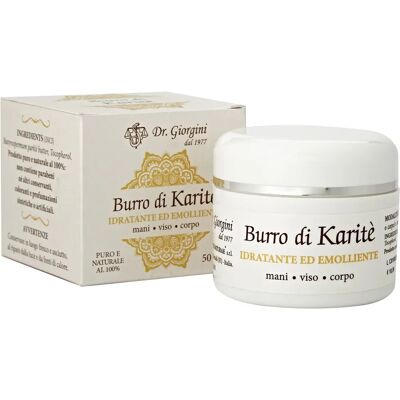 Beurre de karité Dr. Giorgini 50ml - Crème pour peau Beurre de karité Dr. Giorgini 50ml - Crème pour peau
