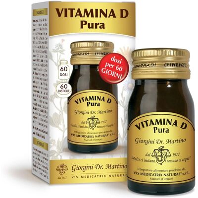 Vitamina D Pura Dr. Giorgini - Supporto Ossa e Denti - 60 Pastiglie Vitamina D Pura Dr. Giorgini - Supporto Ossa e Denti - 60 Pastiglie