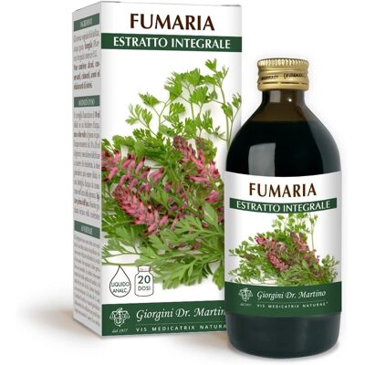 Extracto de Fumaria Dr. Giorgini - Suplemento herbal para hígado y digestión Extracto de Fumaria Dr. Giorgini - Suplemento herbal para hígado y digestión