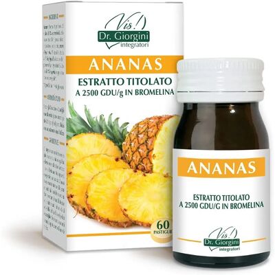 Giorgini Dr. Martino Estratto di Ananas Integratore - 60 Pastiglie Giorgini Dr. Martino Estratto di Ananas Integratore - 60 Pastiglie