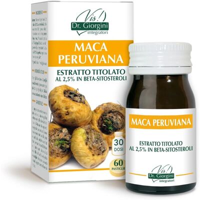 Giorgini Maca Peruviana - Integratore di Energia e Vitalità - 60 Pastiglie Giorgini Maca Peruviana - Integratore di Energia e Vitalità - 60 Pastiglie