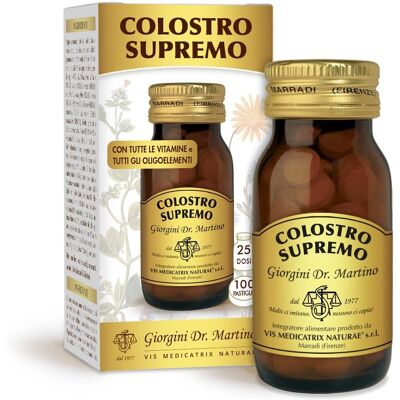 Giorgini Colostro Supremo Supporto - 100 Pastiglie - Integratore immunitario Giorgini Colostro Supremo Supporto - 100 Pastiglie - Integratore immunitario