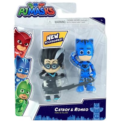PJ Masks Catboy & Romeo Toy Figure Set - 3+ Years PJ Masks Catboy & Romeo Toy Figure Set - 3+ Years
