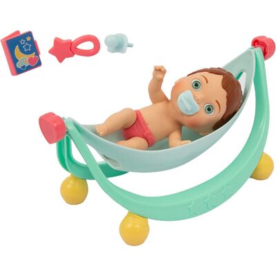 Amicicci Relax Time Pop - Pop met Wiege en Accessoires Amicicci Relax Time Pop - Pop met Wiege en Accessoires
