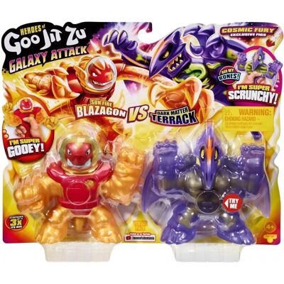 Goo Jit Zu Galaxy Attack Pack Doppio - Action Figures Goo Jit Zu Galaxy Attack Pack Doppio - Action Figures