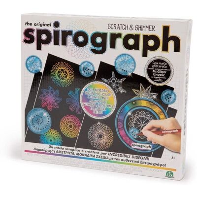 Grandi Giochi Spirograph Scratch And Shimmer Set Crea Disegna - Toy Set Grandi Giochi Spirograph Scratch And Shimmer Set Crea Disegna - Toy Set