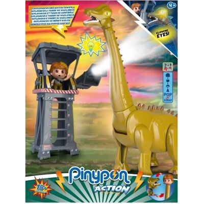 Famosa Pinypon Action Diplodocus y Torre de Vigilancia - Prehistórico Famosa Pinypon Action Diplodocus y Torre de Vigilancia - Prehistórico