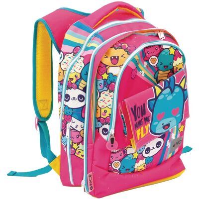 Sac à dos scolaire extensible Giochi Preziosi - Love&Peace - Multicolore Sac à dos scolaire extensible Giochi Preziosi - Love&Peace - Multicolore
