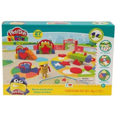 Grandi Giochi Playdoh Bloks - Formes et Couleurs 27 pcs - Blocs de Construction - Publicité Grandi Giochi Playdoh Bloks - Formes et Couleurs 27 pcs - Blocs de Construction - Publicité