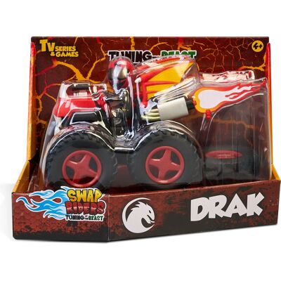 Famosa Quad Dragón Swap Riders - Cuatriciclo de Juguete con Tema de Dragón y Piezas Personalizables Famosa Quad Dragón Swap Riders - Cuatriciclo de Juguete con Tema de Dragón y Piezas Personalizables