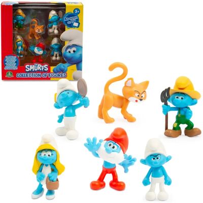 Set di 6 Figurine Puffi - 5,5cm - Collezione Set di 6 Figurine Puffi - 5,5cm - Collezione