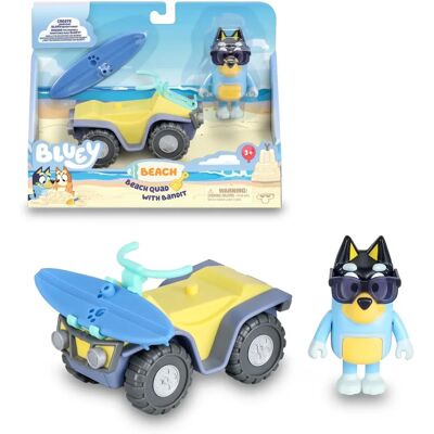 Giochi Preziosi Bluey Strandfahrzeug mit Bandit & Surfbrett Giochi Preziosi Bluey Strandfahrzeug mit Bandit & Surfbrett