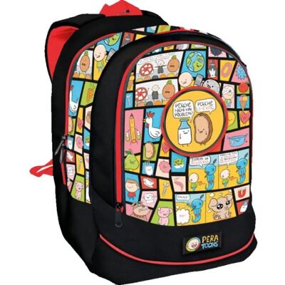 Pera Toons Pear Toons Skolryggsäck - Justerbar, Ergonomisk, Rolig Pera Toons Pear Toons Skolryggsäck - Justerbar, Ergonomisk, Rolig