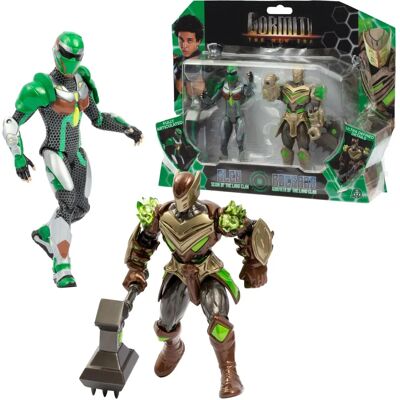 Gormiti - Ensemble de 2 figurines articulées - 15cm - Vert Gormiti - Ensemble de 2 figurines articulées - 15cm - Vert