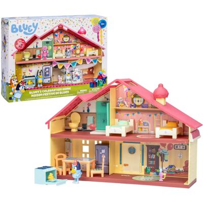 Bluey Feierhaus - Spielset mit Zubehör & Exklusivfigur Bluey Feierhaus - Spielset mit Zubehör & Exklusivfigur