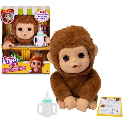 Famosa Meu Bebe Macaco - Animal de Estimação Interativo - Little Live Pets Famosa Meu Bebe Macaco - Animal de Estimação Interativo - Little Live Pets