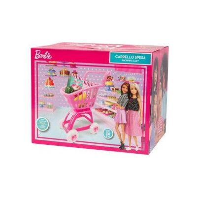 Barbie BAR53 Zabawka do odgrywania ról - Kolorowy wózek na zakupy z akcesoriami Barbie BAR53 Zabawka do odgrywania ról - Kolorowy wózek na zakupy z akcesoriami
