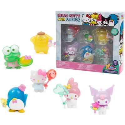 Giochi Preziosi Hello Kitty Ensemble - 6 Figurines - Publicité Giochi Preziosi Hello Kitty Ensemble - 6 Figurines - Publicité