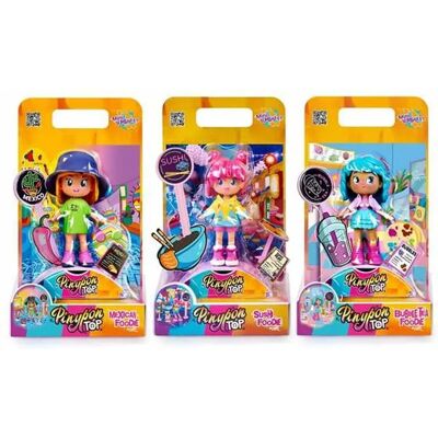 Pinypon Top Foodie - Poupée, 8cm, Articulée, Interchangeable, Culinaire, Dès 3 ans - Publicité Pinypon Top Foodie - Poupée, 8cm, Articulée, Interchangeable, Culinaire, Dès 3 ans - Publicité