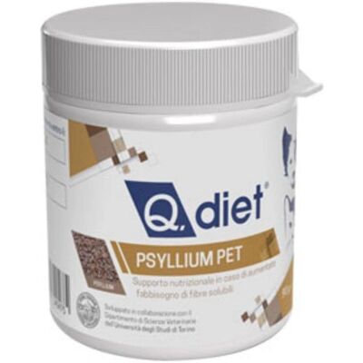 Q VET Psyllium Pet 90g - Integratore digestivo Q VET Psyllium Pet 90g - Integratore digestivo