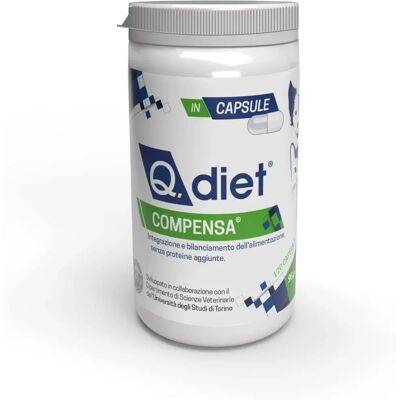 Q VET SRL Q Diet Compensa Capsule 120 - Integratore di salute Q VET SRL Q Diet Compensa Capsule 120 - Integratore di salute