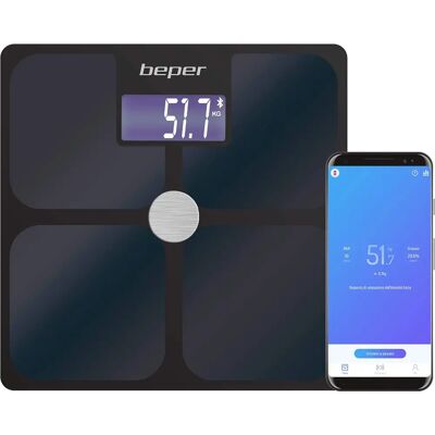 Balance Personnelle Beper P303BIP050 - 180kg, 21 mesures, Bluetooth - Publicité Balance Personnelle Beper P303BIP050 - 180kg, 21 mesures, Bluetooth - Publicité