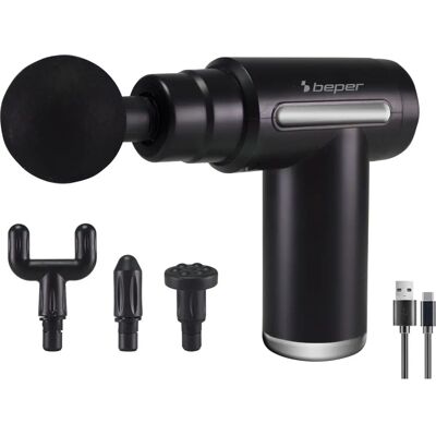 BEPER P302MAS002 Massagepistole - Muskelentspannung, Wiederaufladbar, Mehrere Köpfe BEPER P302MAS002 Massagepistole - Muskelentspannung, Wiederaufladbar, Mehrere Köpfe