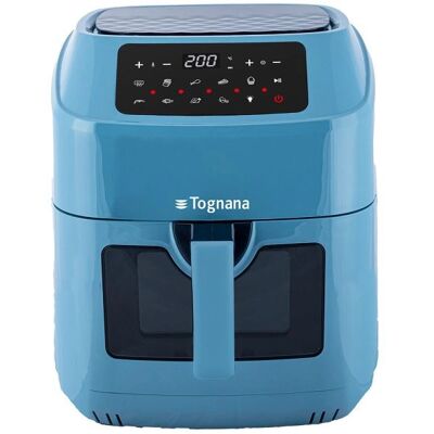Tognana D2DFA06IRZU - noir, bleu - friteuse àair chaud Tognana D2DFA06IRZU - noir, bleu - friteuse àair chaud