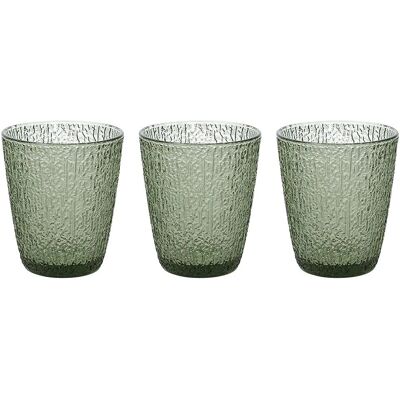 Ensemble de 3 verres verts Tognana Davor - Verres à boire Ensemble de 3 verres verts Tognana Davor - Verres à boire