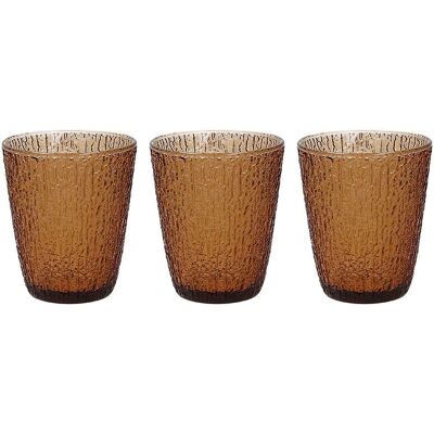 Set de Verres Amber Tognana Davor - 3 Pièces Set de Verres Amber Tognana Davor - 3 Pièces