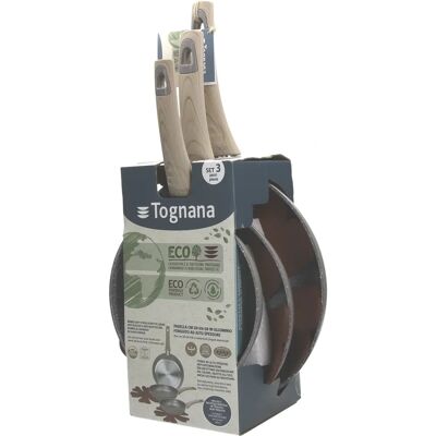 Tognana WW79133EOKT Ensemble de 3 poêles - Gaz, Vitrocéramique, Électrique Tognana WW79133EOKT Ensemble de 3 poêles - Gaz, Vitrocéramique, Électrique