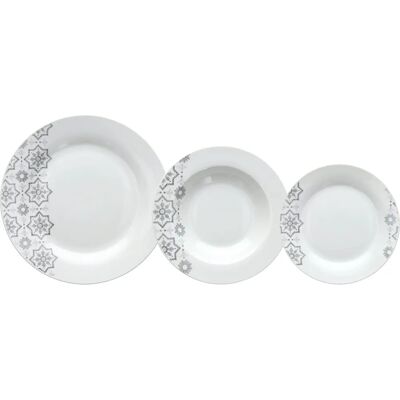 Service de Vaisselle Tognana Brina - Motif Flocon de Neige Service de Vaisselle Tognana Brina - Motif Flocon de Neige