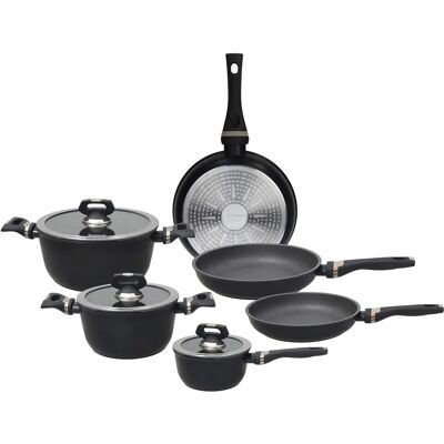 Tognana 9-delige aluminium kookgerei set - Grijs Tognana 9-delige aluminium kookgerei set - Grijs