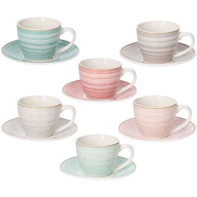 Tognana Porcellane IR68501M090 Tassen-Set - Mehrfarbig Kaffee - 6 Stück Tognana Porcellane IR68501M090 Tassen-Set - Mehrfarbig Kaffee - 6 Stück