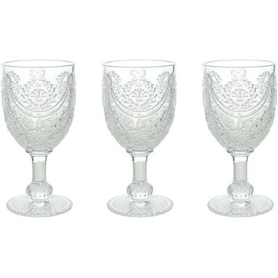 Tognana Ensemble de 3 verres en cristal Savoy élégants - Verrerie Tognana Ensemble de 3 verres en cristal Savoy élégants - Verrerie