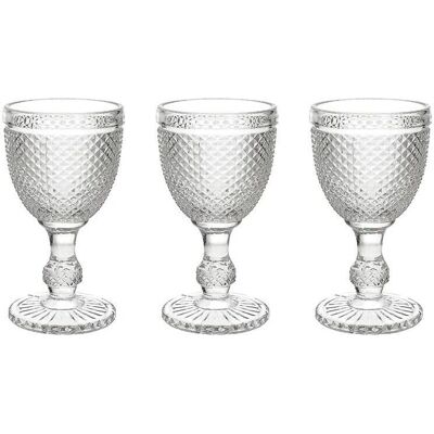 Set Diamant Tognana - 3 Verres Transparents - Verrerie Set Diamant Tognana - 3 Verres Transparents - Verrerie