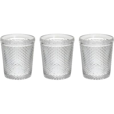 Tognana N3585U15895 - Diamante Set mit 3 Gläsern - 300cc - Transparent Tognana N3585U15895 - Diamante Set mit 3 Gläsern - 300cc - Transparent