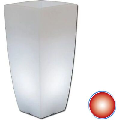Italienisches Quadrat-Licht-Blumenkübel - 70cm Rotlicht - Gartendekor Italienisches Quadrat-Licht-Blumenkübel - 70cm Rotlicht - Gartendekor