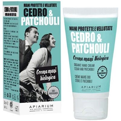 Crema Mani Biologica Cedro e Patchouli - Apiarium 50ml Crema Mani Biologica Cedro e Patchouli - Apiarium 50ml