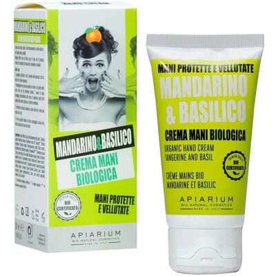 Crema mani biologica mandarino e basilico - Apiarium Crema mani biologica mandarino e basilico - Apiarium