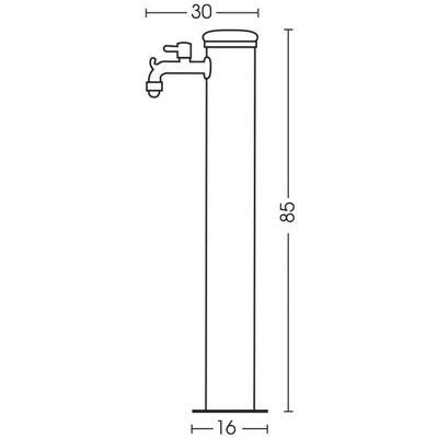 Fontana da Giardino Belfer con Doppio Rubinetto - Decorazione Esterni Fontana da Giardino Belfer con Doppio Rubinetto - Decorazione Esterni