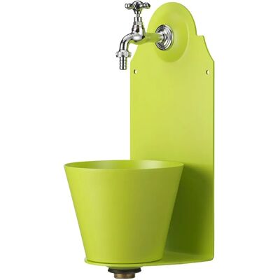 Belfer - Fontana da giardino a parete con rubinetto 42/PR Verde Acido - Design italiano Belfer - Fontana da giardino a parete con rubinetto 42/PR Verde Acido - Design italiano