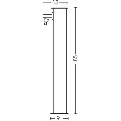 Fontana da Giardino Belfer 42/Q Viola con Rubinetto Fontana da Giardino Belfer 42/Q Viola con Rubinetto