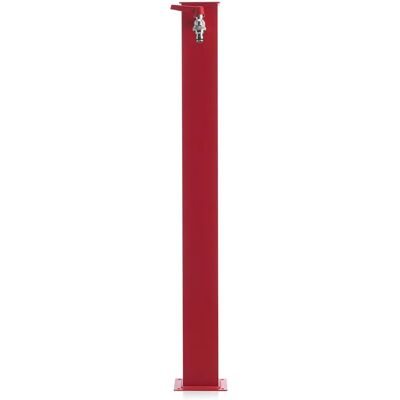 Belfer - Fontana da Giardino con Rubinetto 42/Q Rosso - Design Quadrato Belfer - Fontana da Giardino con Rubinetto 42/Q Rosso - Design Quadrato