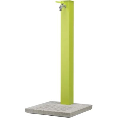 Fontana da Giardino Belfer - Modello 42/QBM, Verde Acido, con Rubinetto e Base in Cemento Fontana da Giardino Belfer - Modello 42/QBM, Verde Acido, con Rubinetto e Base in Cemento