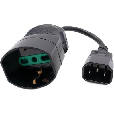 Cavo di alimentazione Mach Power - IEC C14 a Schuko - Per UPS Cavo di alimentazione Mach Power - IEC C14 a Schuko - Per UPS