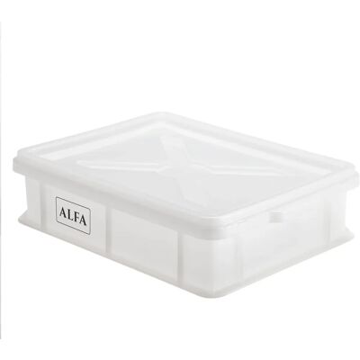 Alfa Forni - Plateau de fermentation 40x30cm avec couvercle - Publicité Alfa Forni - Plateau de fermentation 40x30cm avec couvercle - Publicité