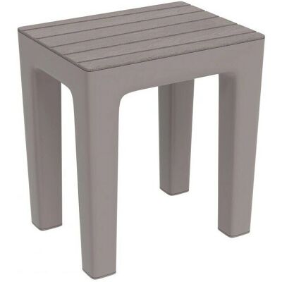 Sgabello bagno Bakaji - Effetto legno, carico 150kg, interno e esterno Sgabello bagno Bakaji - Effetto legno, carico 150kg, interno e esterno
